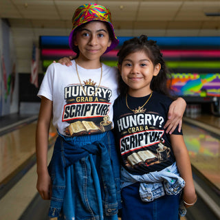 YOUTH HUNGRY GRAB A SCRIPT TEE