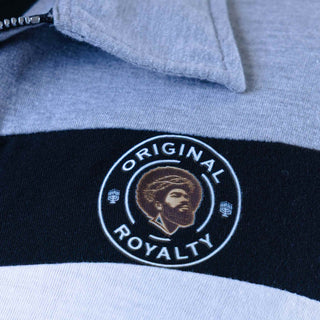 OR STRIPED QUARTER ZIP POLO