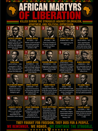 AFRICAN MARTYRS OF LIBERATION POSTER