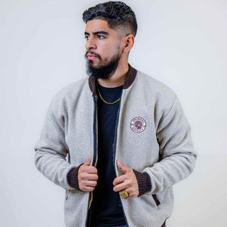 OR FLEECE LINED ZIP CARDIGAN