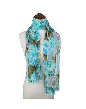 LONG CHIFFON VISCOSE SCARF