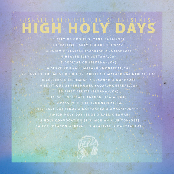 HIGH HOLY DAY MIXTAPE (MP3)