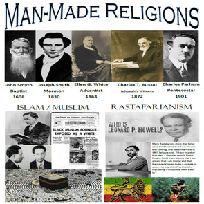 MAN-MADE RELIGION CAMP SIGN