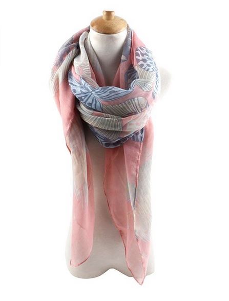 LOVE LETTER PRINT OBLONG SCARF