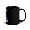 BENZION JUDAH - PURPLE PROBLEMS - BLACK GLOSSY MUG