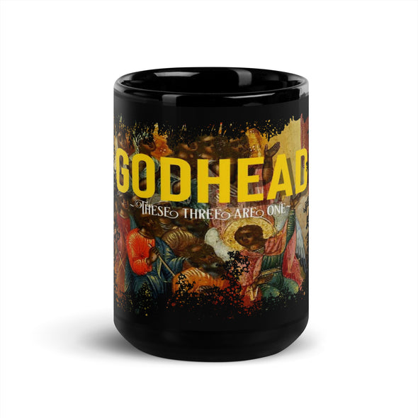 GODHEAD - THESE THREE ARE ONE ALBUM - BLACK GLOSSY MUG