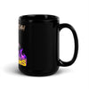 BENZION JUDAH - PURPLE PROBLEMS - BLACK GLOSSY MUG