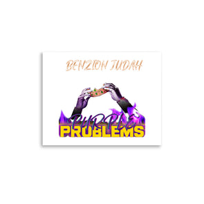 BENZION JUDAH - PURPLE PROBLEMS ALBUM - PHOTO POSTER