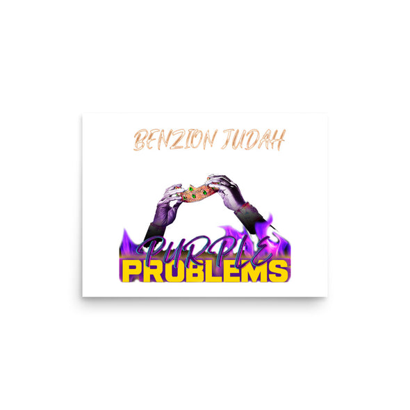 BENZION JUDAH - PURPLE PROBLEMS ALBUM - PHOTO POSTER