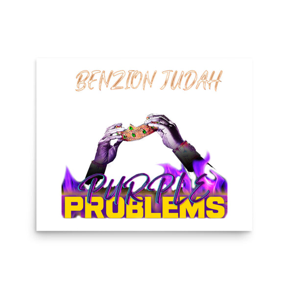 BENZION JUDAH - PURPLE PROBLEMS ALBUM - PHOTO POSTER