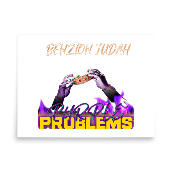 BENZION JUDAH - PURPLE PROBLEMS ALBUM - PHOTO POSTER