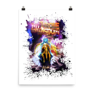 ABIDAN'S ALBUM - MY THRONE MY WISDOM - PHOTO PAPER POSTER