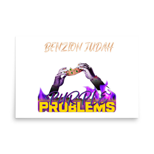 BENZION JUDAH - PURPLE PROBLEMS ALBUM - PHOTO POSTER