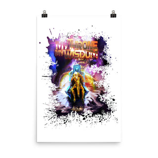 ABIDAN'S ALBUM - MY THRONE MY WISDOM - PHOTO PAPER POSTER