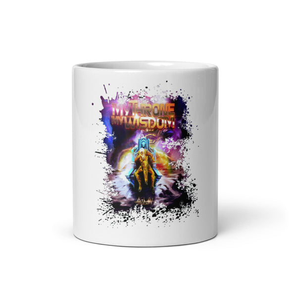 ABIDAN'S ALBUM - MY THRONE MY WISDOM - WHITE GLOSSY MUG